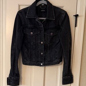 Rachel Comey cropped faded black  Denim Jacket
